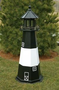 Tybee Island Electric Painted Wooden Lighthouse 96 Tybee Island Electric Painted Wooden Lighthouse 96