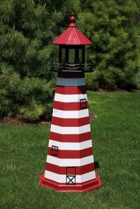 West Quoddy Electric Painted Wooden Lighthouse 48 West Quoddy Electric Painted Wooden Lighthouse 48