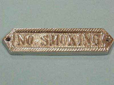 Chrome No Smoking Sign 6quot; Chrome No Smoking Sign 6