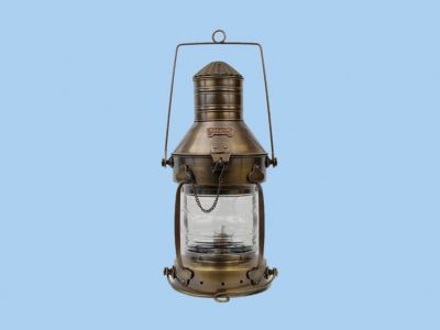 Antique Brass Ship Anchor Oil Lantern 20 Antique Brass Ship Anchor Oil Lantern 20