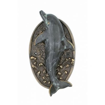 Antique Brass Dolphin Door Knocker 9 