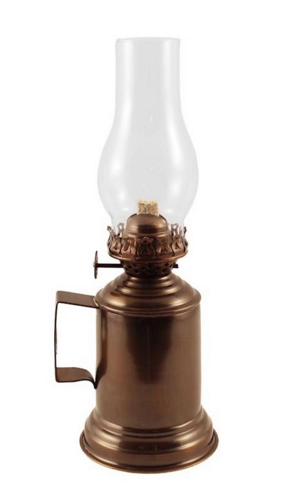 Brass Antique Tavern Mug Oil Lamp 14