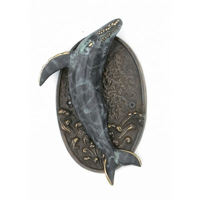 Antique Brass Whale Door Knocker 9quot; Antique Brass Whale Door Knocker 9