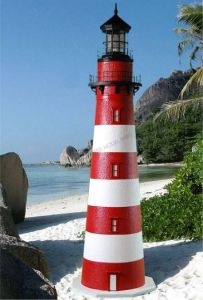 Assateague Stucco Electric Lawn Lighthouse 48