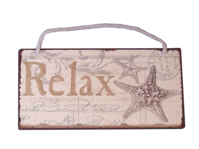 Tin Relax Sign 8