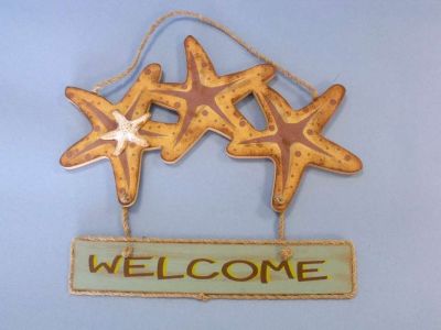 Wooden Starfish Welcome Sign 13