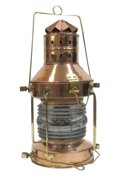 Brass Anchor Oil Lantern 20 Brass Anchor Oil Lantern 20