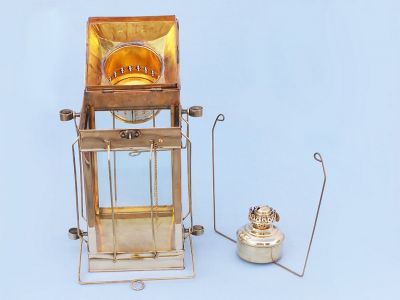 Solid Brass Cargo Oil Lamp 18
