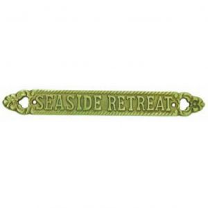 Solid Brass Seaside Retreat Sign 13