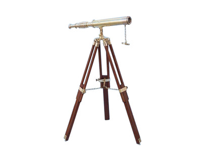Floor Standing Brass Harbor Master Telescope 30quot; Floor Standing Brass Harbor Master Telescope 30