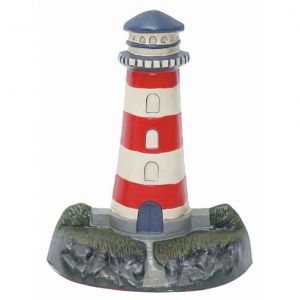 Ceramic Red-White Lighthouse Door Stop 13quot; Ceramic Red-White Lighthouse Door Stop 13