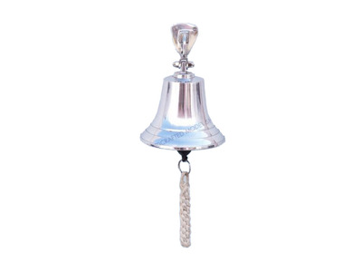 Chrome Hanging Ships Bell 6