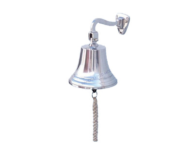 Chrome Hanging Ships Bell 11 Chrome Hanging Ships Bell 11