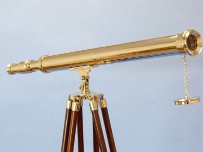 Floor Standing Chrome Harbor Master Telescope 60quot; Floor Standing Chrome Harbor Master Telescope 60