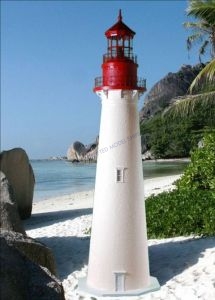 Cape May Stucco Electric Lawn Lighthouse 60