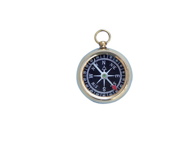 Solid Brass Beveled Black Faced Compass 2quot; Solid Brass Beveled Black Faced Compass 2