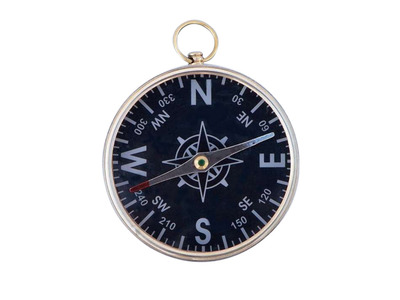 Solid Brass Admirals Black Faced Compass 4quot; Solid Brass Admirals Black Faced Compass 4