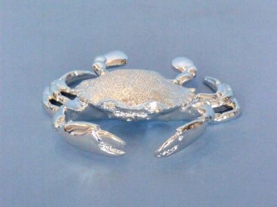 Silver Plated Crab Paperweight 6 Silver Plated Crab Paperweight 6