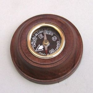 Decorative Black Faced Wooden Compass 3