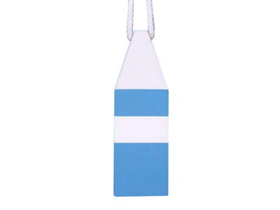 Wooden Light Blue Chesapeake Bay Crab Trap Buoy 8