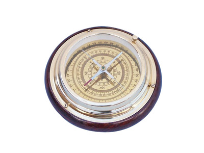 Brass Directional Desktop Compass 6 Brass Directional Desktop Compass 6