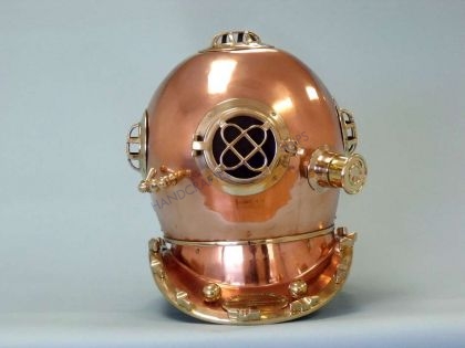 Copper Divers Helmet, Mark Five 18 Copper Divers Helmet, Mark Five 18