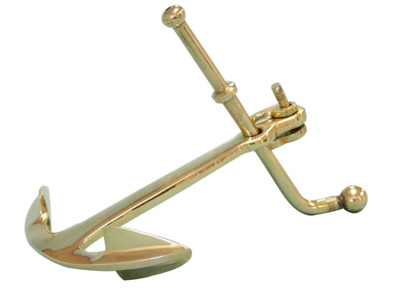Solid Brass Anchor Paper Weight