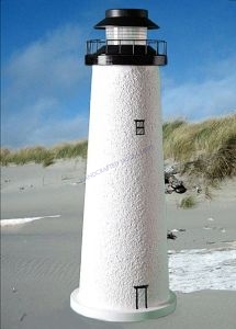 Fenwick-Cape Cod Stucco Electric Landscape Lighthouse 24