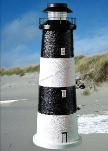 Fire Island Stucco Low-Voltage Landscape Lighthouse 24quot; Fire Island Stucco Low-Voltage Landscape Lighthouse 24