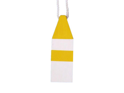Wooden Yellow Maryland Crab Trap Buoy 8quot; Wooden Yellow Maryland Crab Trap Buoy 8