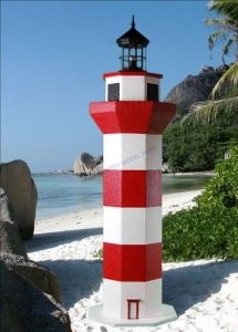 Hilton Head Stucco Electric Lawn Lighthouse 48