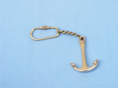 Brass Anchor Key Chain 5quot; Brass Anchor Key Chain 5