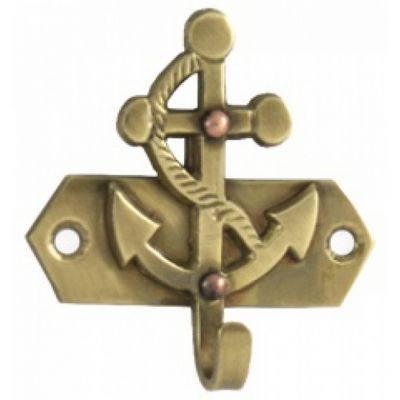 Solid Brass Anchor Key Hook 3