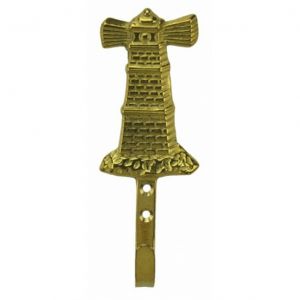Solid Brass Lighthouse Key Hook 5quot; Solid Brass Lighthouse Key Hook 5