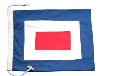 Letter W Cloth Nautical Alphabet Flag - 20quot; Letter W Cloth Nautical Alphabet Flag - 20