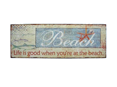 Wooden Life is Good Beach Sign 19