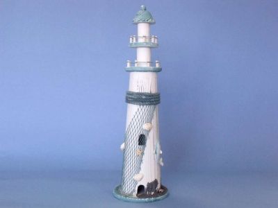 Wooden Dolphin Lighthouse 19quot; Wooden Dolphin Lighthouse 19
