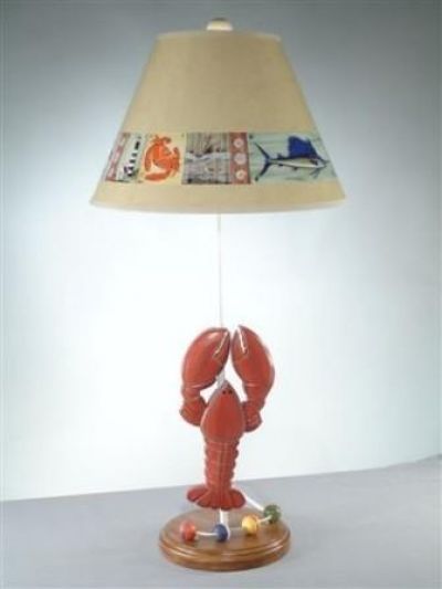 Lobster Electric Lamp with Brent Shade 28