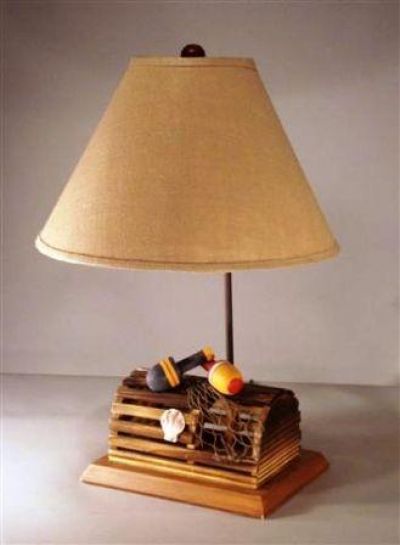 Lobster Trap Electric Lamp 28 Lobster Trap Electric Lamp 28