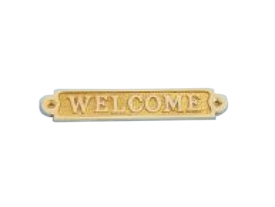 Solid Brass Welcome Sign 5quot; Solid Brass Welcome Sign 5
