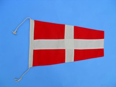 Number 4 - Nautical Cloth Signal Pennant - 20