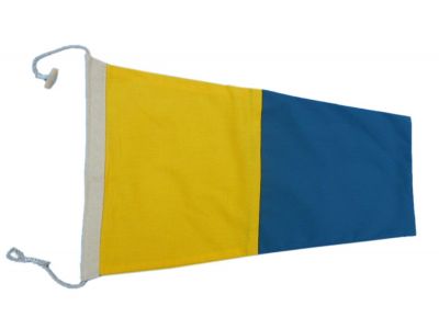 Number 5 - Nautical Cloth Signal Pennant - 20