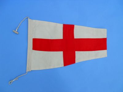 Number 8 - Nautical Cloth Signal Pennant - 20quot; Number 8 - Nautical Cloth Signal Pennant - 20