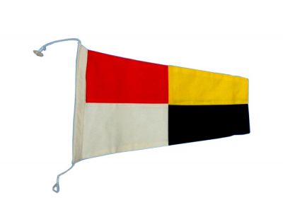 Number 9 - Nautical Cloth Signal Pennant - 20