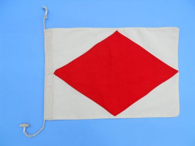 Letter F Cloth Nautical Alphabet Flag - 20quot; Letter F Cloth Nautical Alphabet Flag - 20