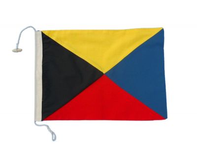 Letter Z Cloth Nautical Alphabet Flag - 20