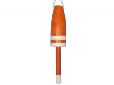 Wooden Orange Southern Rock Lobster Trap Buoy 15
