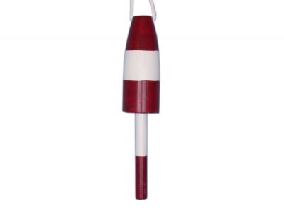 Wooden Dark Red Cape Rock Lobster Trap Buoy 15
