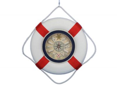 Red Lifering Clock 18quot; Red Lifering Clock 18