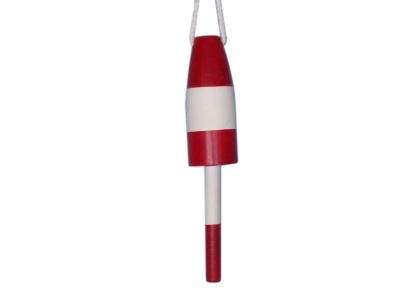 Wooden Red Cape Rock Lobster Trap Buoy 15quot; Wooden Red Cape Rock Lobster Trap Buoy 15